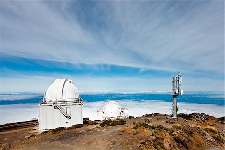 roque de los muchachos observatory - Observatory, Roque de los Muchachos, Caldera de Taburiente, La Palma, Canary Islands, Spain Stock Photo - Rights-Managed, Code: 862-03889708