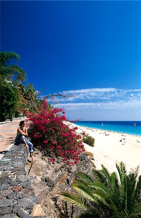 fuerteventura - Plage de Morra Jable, Jandia, Fuerteventura, îles Canaries, Espagne Photographie de stock - Rights-Managed, Code: 862-03889718