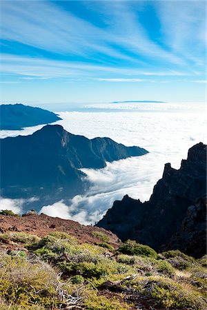 Caldera de Taburiente, Parque Nacional de Taburiente, La Palma, Canary Islands, Spain Foto de stock - Con derechos protegidos, Código: 862-03889710