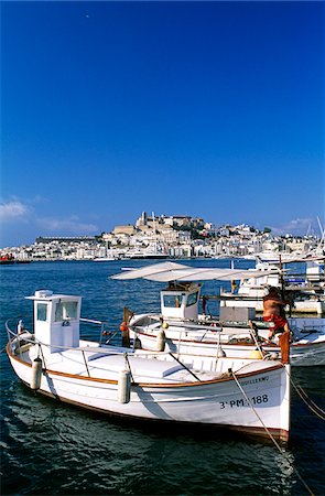 simsearch:862-03889682,k - Fishing boats in the port of Ibiza-Town, Ibiza, Balearic Islands, Spain Stock Photo - Rights-Managed, Code: 862-03889724
