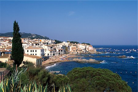 Calella de Palafrugell, Costa Brava, Catalogne, Espagne Photographie de stock - Rights-Managed, Code: 862-03889762