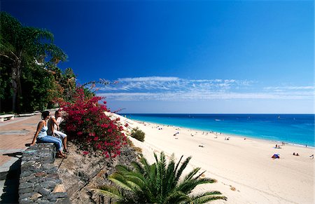 Beach of Morra Jable, Jandia, Fuerteventura, Canary Islands, Spain Foto de stock - Con derechos protegidos, Código: 862-03889794