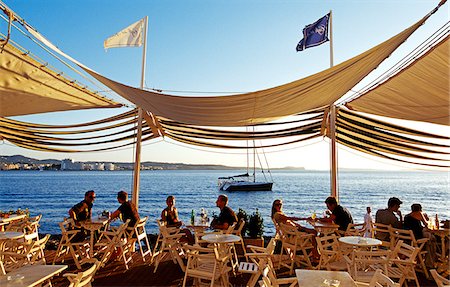pityusen islands - Cafe Savannah in San Antonio, Ibiza, Balearic Islands, Spain Stock Photo - Rights-Managed, Code: 862-03889805