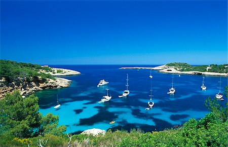 simsearch:862-03289371,k - Bay nearby Portinatx, Ibiza, Balearic Islands, Spain Stock Photo - Rights-Managed, Code: 862-03889800