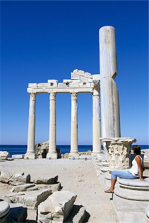 simsearch:862-08273977,k - Apollo Temple in Side, Turquoise Coast, Turkey Foto de stock - Con derechos protegidos, Código: 862-03889968