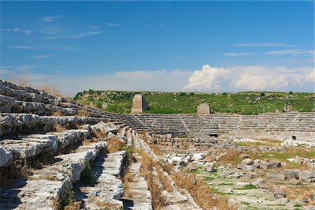 simsearch:862-03889995,k - Archaeological site, Stadium, Perge, Turquoise Coast, Turkey Foto de stock - Direito Controlado, Número: 862-03889974