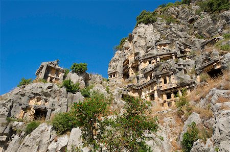simsearch:862-03889995,k - Rock Tombs in Myra, Lycia, Turquoise Coast, Turkey Foto de stock - Direito Controlado, Número: 862-03889988