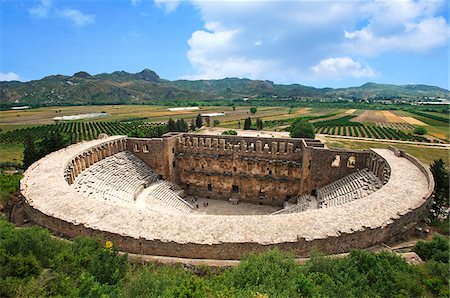 simsearch:862-08273510,k - Théâtre d'Aspendos, Côte Turquoise, Turquie Photographie de stock - Rights-Managed, Code: 862-03889993