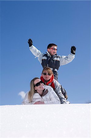 simsearch:877-06835760,k - France, winter family on the snow Stock Photo - Rights-Managed, Code: 877-06835761