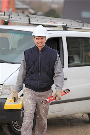 société - France, young worker with his van. Photographie de stock - Rights-Managed, Code: 877-06835877