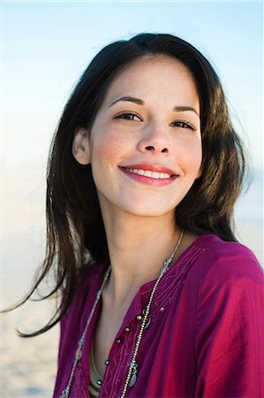 simsearch:6108-05873482,k - Young woman on the beach Stock Photo - Rights-Managed, Code: 877-06833241