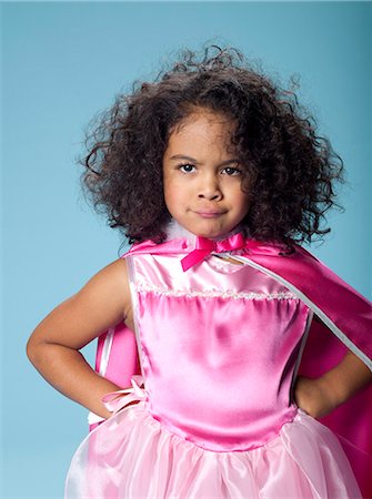 simsearch:877-06832637,k - Little girl disguised as a princess Foto de stock - Direito Controlado, Número: 877-06833394