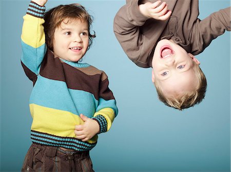 2 children playing Stock Photo - Rights-Managed, Code: 877-06833897