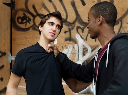 Teenagers fighting Stock Photo - Rights-Managed, Code: 877-06833900