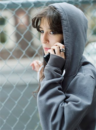 simsearch:877-06833900,k - Teenage girl phoning Stock Photo - Rights-Managed, Code: 877-06833933