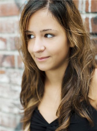 Portrait of teenage girl Stock Photo - Rights-Managed, Code: 877-06833949