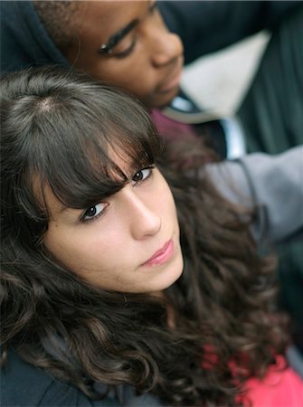 simsearch:877-06833900,k - Teenagers sitting in the street Stock Photo - Rights-Managed, Code: 877-06833988