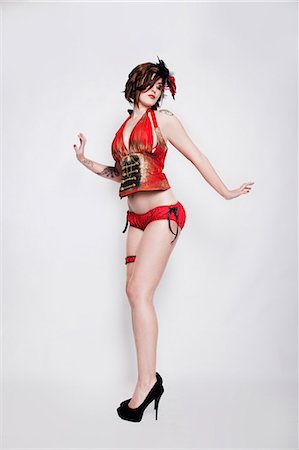 photononstop - Burlesque Woman Photographie de stock - Rights-Managed, Code: 877-07460448