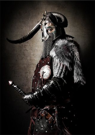 fantasme - Viking in studio Photographie de stock - Rights-Managed, Code: 877-07460486