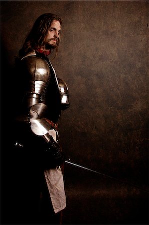 Knight "After the battle" Photographie de stock - Rights-Managed, Code: 877-07460499