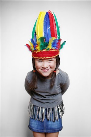 pictures of east indians head dress - Portrait of girl Stock Photo - Rights-Managed, Code: 877-07460644