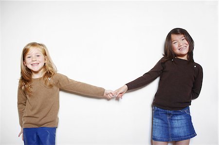 Portrait of two girls Photographie de stock - Rights-Managed, Code: 877-07460647