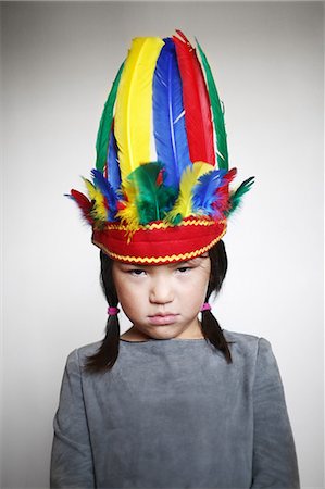 pictures of east indians head dress - Portrait of girl Stock Photo - Rights-Managed, Code: 877-07460643