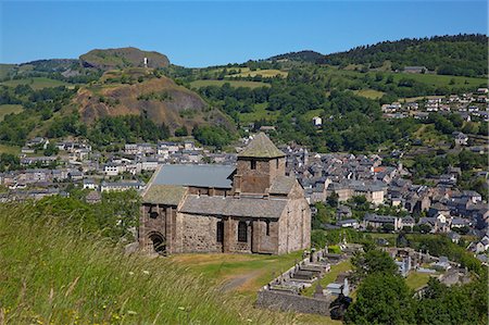 France, Cantal (15), Murat from the Priory Bredons, Stock Photo - Rights-Managed, Code: 877-08031201