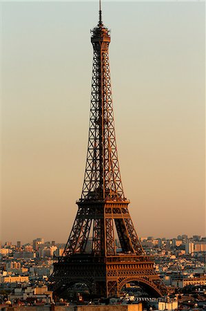 Paris city. The Eiffel tower. Paris. France. Foto de stock - Con derechos protegidos, Código: 877-08031368