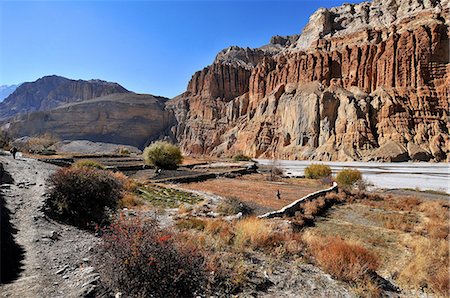 Mustang landscape. Chhuksang. Nepal. Stock Photo - Rights-Managed, Code: 877-08127889