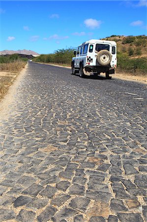 Cabo Verde, Boa Vista island. Road. Foto de stock - Con derechos protegidos, Código: 877-08127994