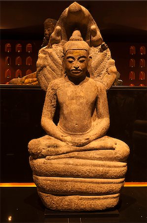 Camdodia, Siem Reap Province, Siem Reap Town, Angkor National museum, the "Thousand Buddhas gallery" Stock Photo - Rights-Managed, Code: 877-08128243
