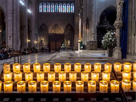 paris notre dame cathedral mass - France, Paris, interior of Notre dame de Paris church Stock Photo - Rights-Managed, Code: 877-08128347