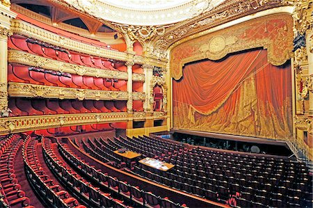 France,Paris. 9th district. Palais Garnier, Paris Opera. La Salle de Spectacle. Photographie de stock - Rights-Managed, Code: 877-08128474