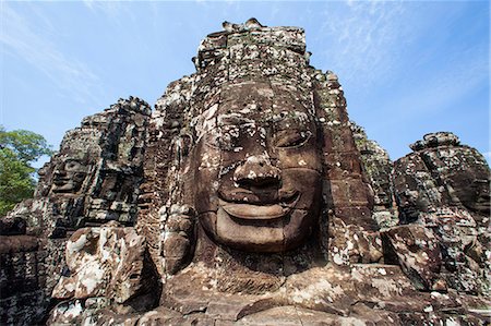 Cambodia,Siem Reap,Angkor Wat,Bayon Temple Photographie de stock - Rights-Managed, Code: 877-08128779