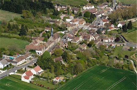 Aerial view of Diant, Gatinais, seine et marne, France Photographie de stock - Rights-Managed, Code: 877-08128804