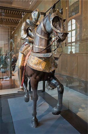 France. Paris 7th district. Invalides. Museum of the army. Royal room. Armor of François 1st Fotografie stock - Rights-Managed, Codice: 877-08129422