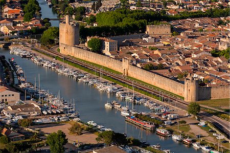 simsearch:877-08898203,k - France, Languedoc-Roussillon, Gard (30), aerial view of Aigues-Mortes Stock Photo - Rights-Managed, Code: 877-08897879