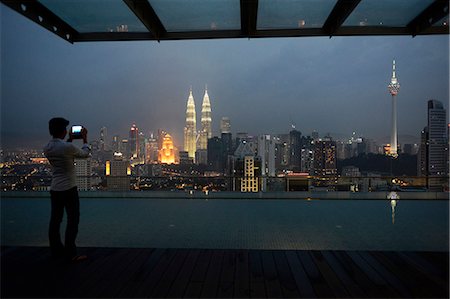 South-East Asia, Malaysia, Kuala Lumpur, the financial center and the Petronas towers Photographie de stock - Rights-Managed, Code: 877-08897920