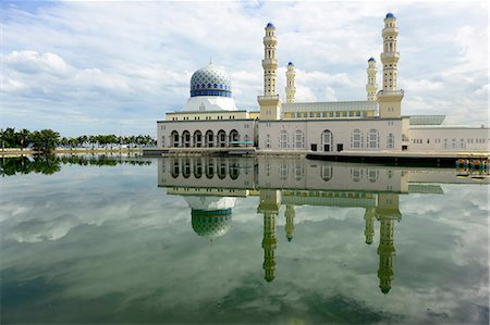 saber - South-East Asia, Malaysia, Borneo, Sabah, Kota Kinabalu, the Mosque Foto de stock - Con derechos protegidos, Código: 877-08897949