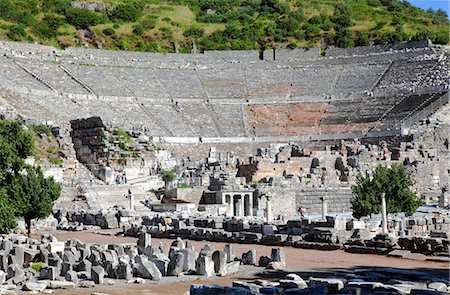 simsearch:877-08898159,k - Turkey, province of Izmir, Selcuk, archeological site of Ephesus, the theater Stock Photo - Rights-Managed, Code: 877-08898176