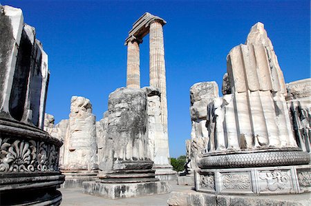 Turkey, province of Aydin, Didim, archaeological site of Dydimes, the Didymeion (Apollo temple) Foto de stock - Con derechos protegidos, Código: 877-08898357