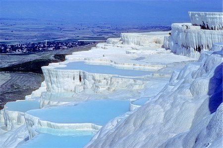 simsearch:877-08898155,k - Turkey, province of Denizli, Pamukkale, natural limestone pools (Unesco world heritage) Stockbilder - Lizenzpflichtiges, Bildnummer: 877-08898370