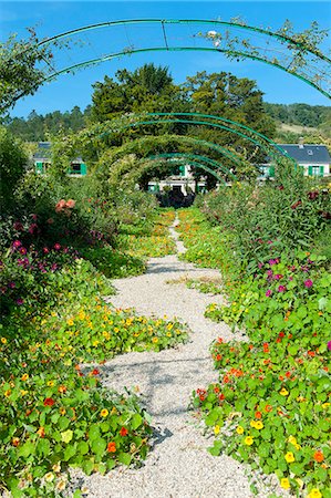 France, Normandy, Eure. Giverny. Garden of Claude Monet's house. Fotografie stock - Rights-Managed, Codice: 877-08898534