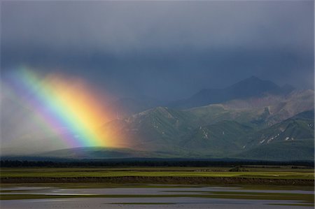 Rainbow over the steppe, Mongolia Stock Photo - Rights-Managed, Code: 878-07442658