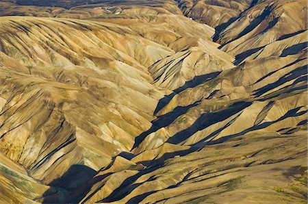 simsearch:878-07590732,k - Volcanic rhyolite hills (aerial), Landmannalaugar, Iceland Foto de stock - Con derechos protegidos, Código: 878-07591041