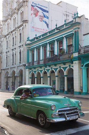 scenic car - Cuba, Republic of Cuba, Central America, Caribbean Island. Havana City. Stock Photo - Rights-Managed, Code: 879-09020640