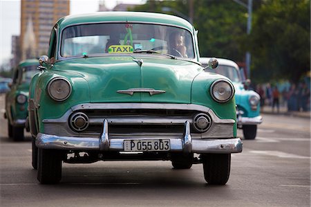 photography of old car - Cuba, Republic of Cuba, Central America, Caribbean Island. Havana City. Stock Photo - Rights-Managed, Code: 879-09020641
