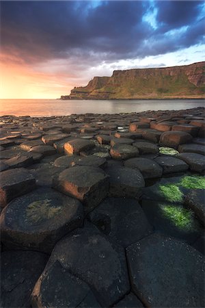 simsearch:879-09033422,k - Giant's Causeway, County Antrim, Ulster region, northern Ireland, United Kingdom. Iconic basalt columns. Stock Photo - Rights-Managed, Code: 879-09020761