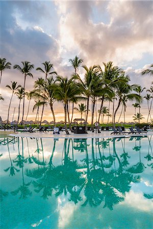 punta cana - Bavaro Beach, Bavaro, Higuey, Punta Cana, Dominican Republic. Beach resort. Foto de stock - Con derechos protegidos, Código: 879-09021017